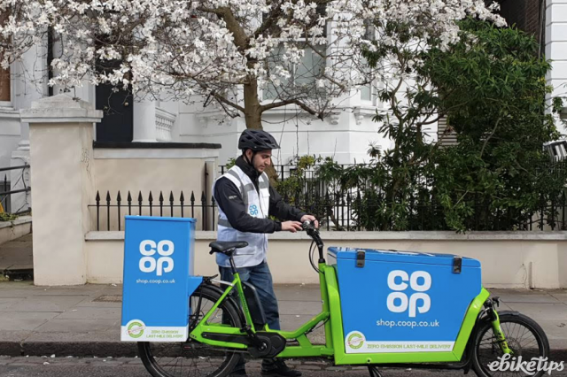 Co op launches a new e cargo bike online delivery service electric bike reviews buying advice and news ebiketips